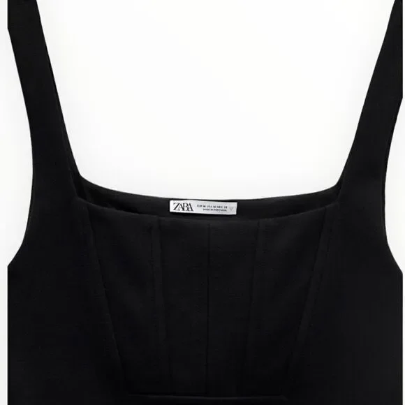 ZARA | Black | MINI DRESS - Picture 4 of 5